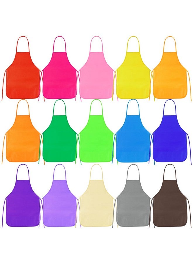 PLULON 30 Pcs Kids Apron for Painting, Art Smocks Bulk for Activities, Craft, Home Kitchen, Classroom Party Supplies - Image 1