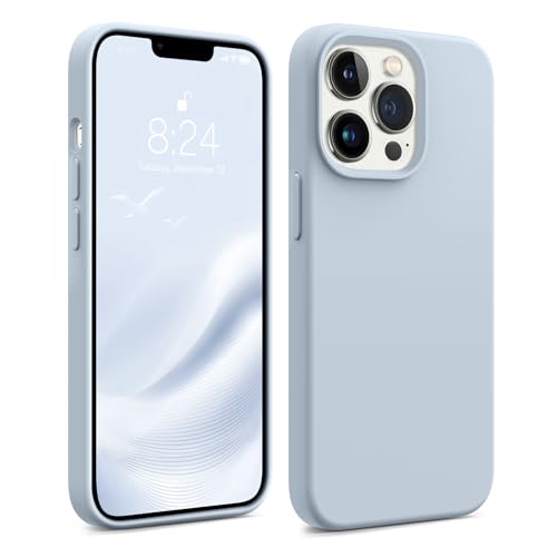 AOTESIER Magnetic for iPhone 13 Pro Phone Case, [Compatible with MagSafe][Military Shockproof Protection] Silicone Case with Soft Microfiber Lining, Camera & Screen Protection 6.1 inch, Baby Blue - Image 1