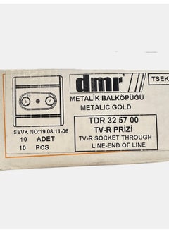 Demirbağ TV Socket Recessed Metallic Honey Foam 325700 (Frameless) (2 Pieces)  - Image 3