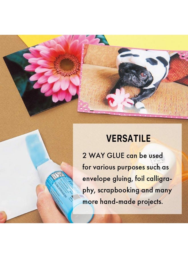 Zig Kuretake Zig 2 Way Glue Pen 15Mm Board Tip 2Pcs Set Adhesive For Kids Adult Artists Crafting Scrapbooking Gift Card Calligraphy Made In Japan  - Image 5