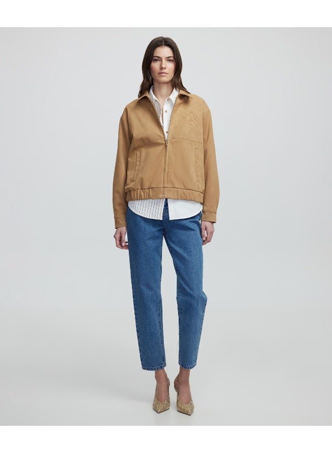 Ipekyol Faux Suede Bomber Jacket  - Image 1