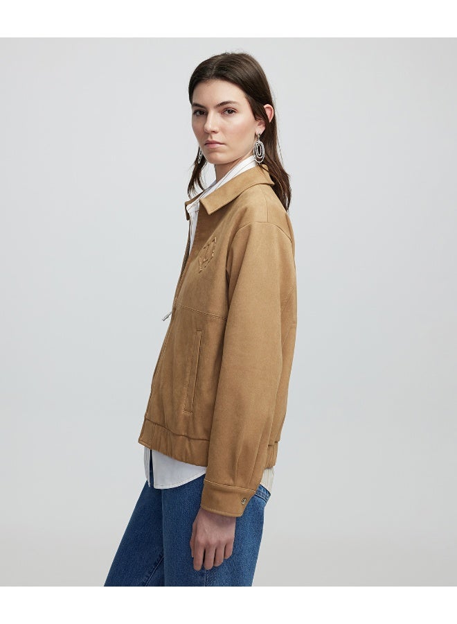 Ipekyol Faux Suede Bomber Jacket  - Image 4