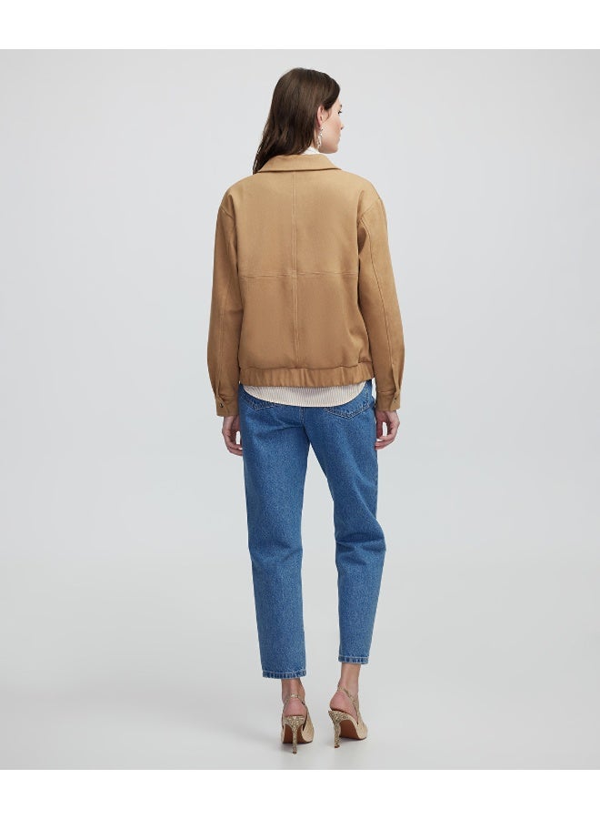 Ipekyol Faux Suede Bomber Jacket  - Image 3