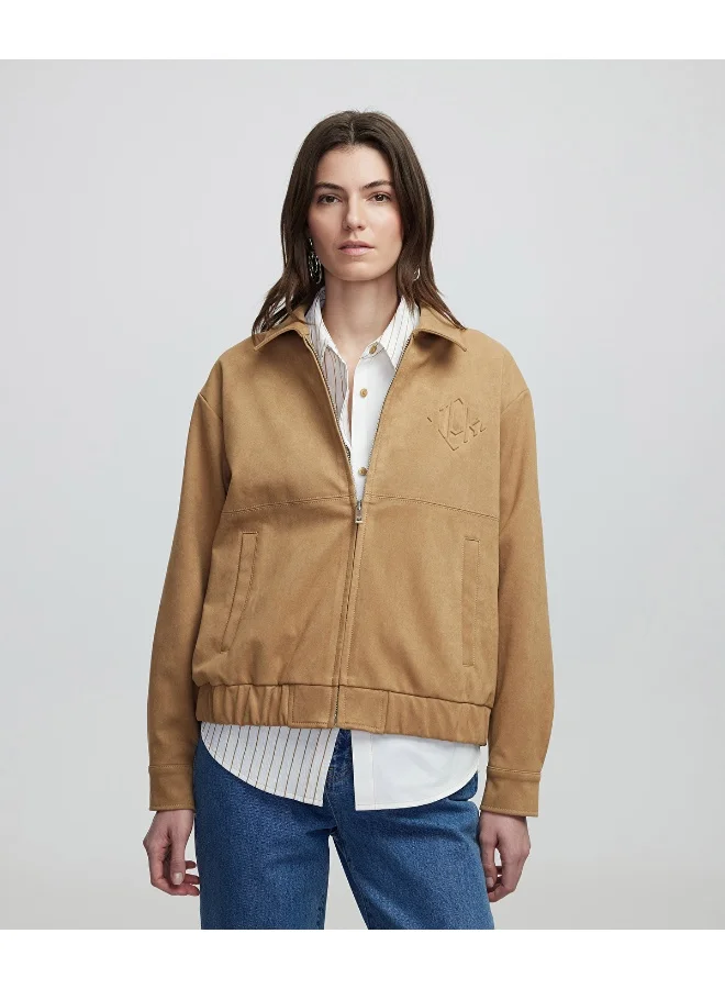 Ipekyol Faux Suede Bomber Jacket