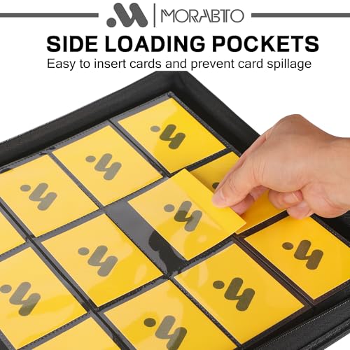 MORABTO Card Binder 12 Pocket,Trading Card Binder Holds up to 1200 Cards with 50 Sleeves,Zipper Card Holder Album Compatible with TCG Card/Game Cards/Sports Card - Image 4