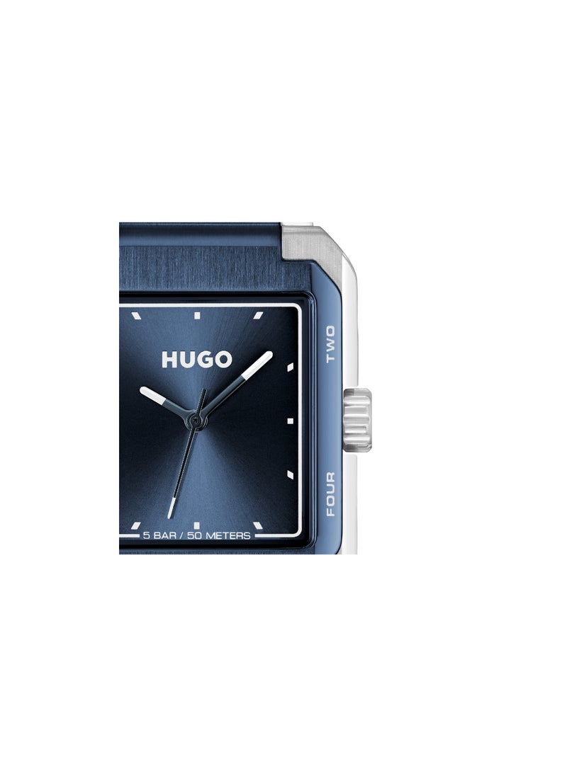 HUGO BOSS HUGO BOSS WATCH RECTANGLE ANALOG MEN'S BLUE CASE WATCH - 1530382  - Image 4