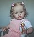 Zero Pam Reborn Baby Dolls Girls 24 Inch Large Size Realistic Baby Doll Real Looking Reborn Toddler Girl with Natural Curly Hair Life Size Dolls for Girl Boy Toys - Image 4