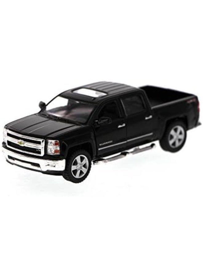 KiNSMART 2014 Chevrolet Silverado LTZ Crew Cab 4x4 1:46 Scale 5" Die Cast Metal Model Pick-up Truck Toy (4Set) - Image 2