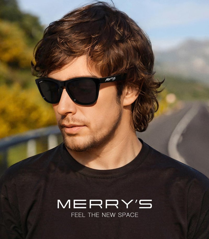 MERRY'S Classic Square Polarized Sunglasses For Men Women Fashion Trend Sports Sunglasses S9013 - Image 2