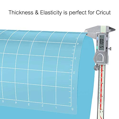REALIKE LightGrip Cutting Mat for Silhouette Cameo 5/4/3/2/1(3 Mats,12x24 inch) Blue Light Adhesive Cricket Cut Mats Replacement Accessories for Silhouette Cameo - Image 4
