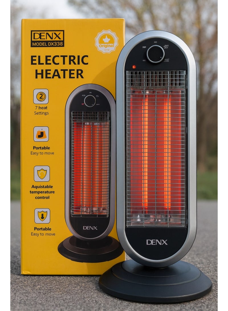 دينكس مدفأة كهربائية DENX | تسخين سريع | درجة حرارة قابلة للتعديل | تصميم سهل النقل - Image 2