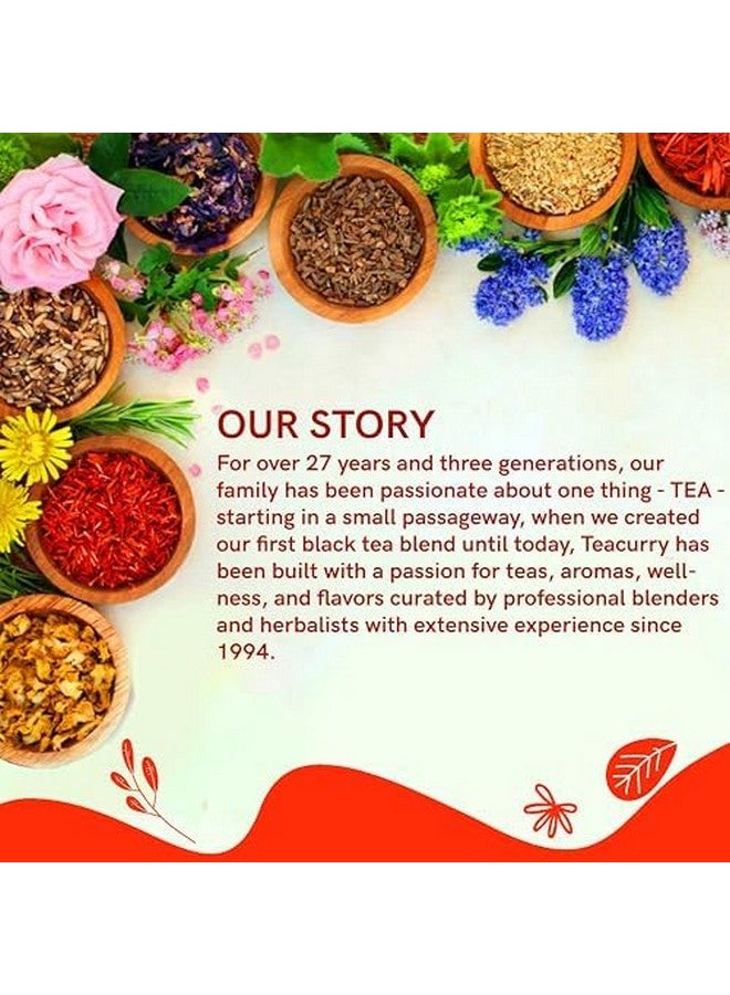 TEACURRY Facial Hair Tea (1 Month Pack, 30 Tea Bags) - Helps With Unwanted Hair Hair Removal And Facial Hair Removal - 100% Natural Ingredients, Herbal Tea, 100 Gram - Image 5