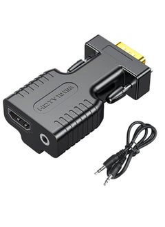 Generic HDMI to VGA Adapter Converter, HDMI VGA Adapter Suitable for laptops, Old Computers, Monitors, projectors.HDMI to 3.5mmaudio Adapter, HDMI-To-Vga Adapters  - Image 1