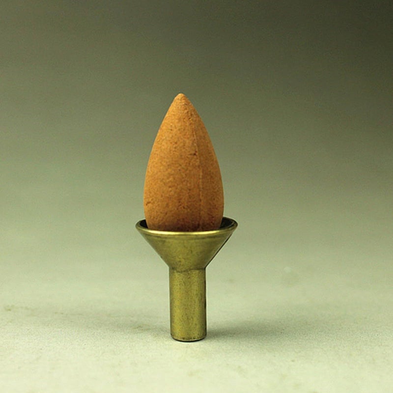 Large Metal Backflow Incense Stand Cone Tray Set For Home Meditation Yoga - Image 5
