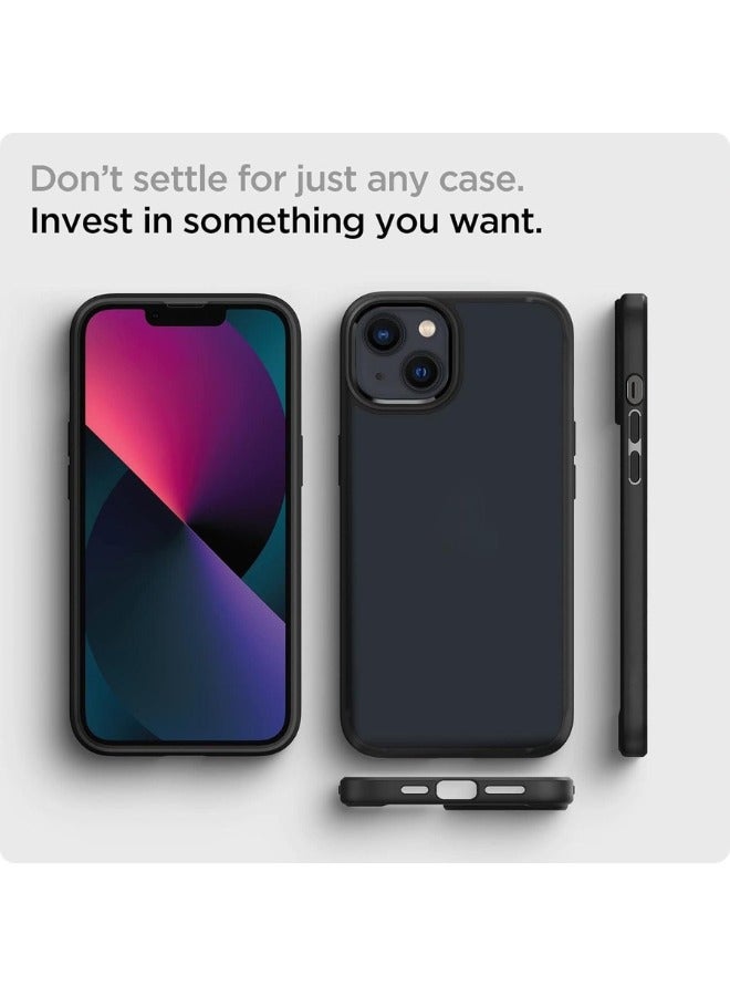 Color Fans Ultra Hybrid iPhone 13 Case Anti Yellowing Frost Black - Image 2