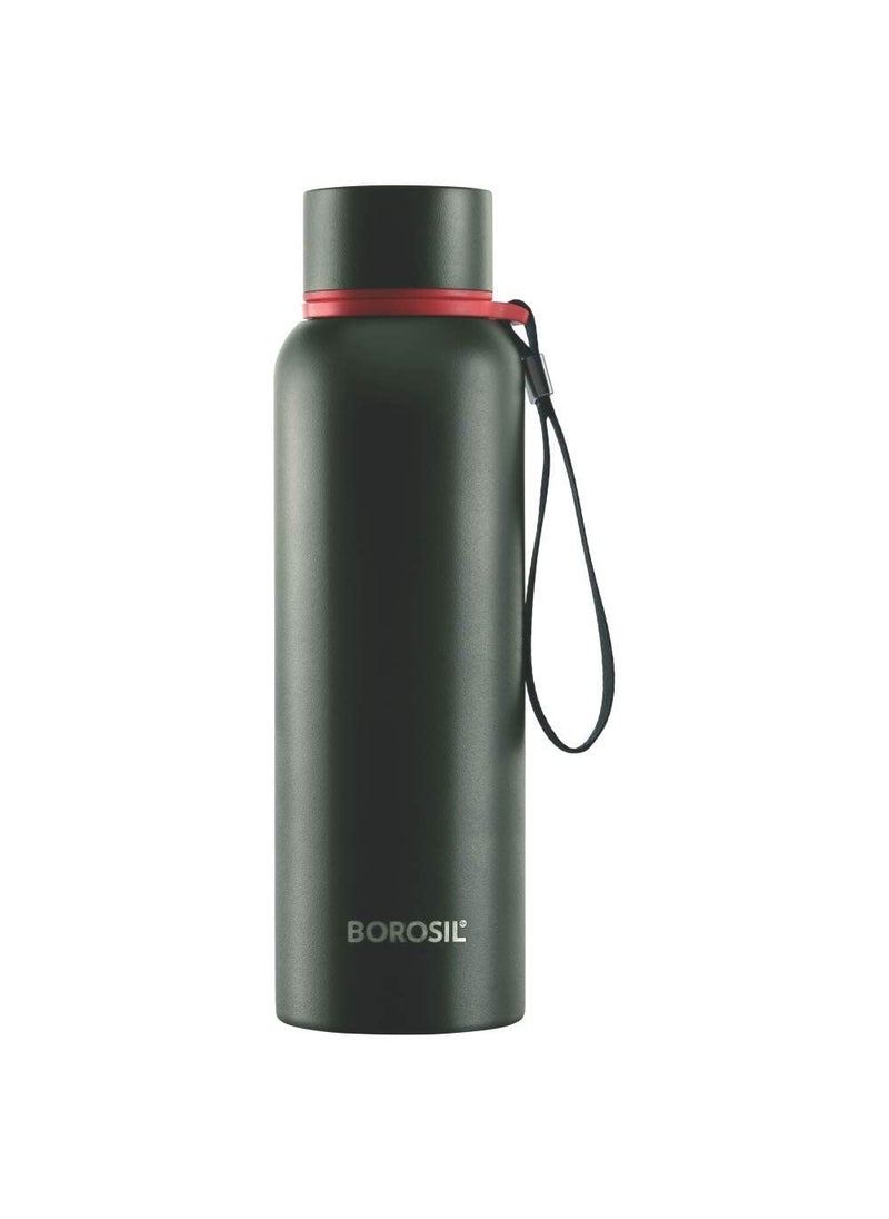 BOROSIL Borosil Hydra Trek 700 ml Stainless Steel Water Bottle | Double Wall Vacuum Insulated Flask, Green | 20 Hours Hot & 24 Hours Cold | Ideal for Personal & Corporate Gifting | 1 Year Warranty  - Image 1