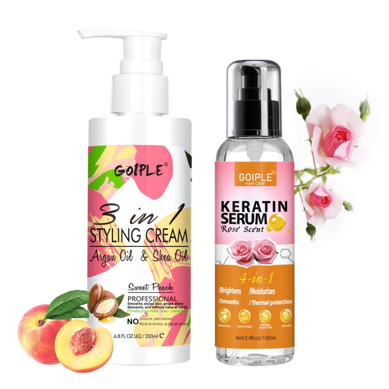 CHILI 3-In-1 Styling Cream & Serum for Flyaways & Frizz – Keratin Protein Hair Serum, Moisturizing & Shine Enhancer - Image 5