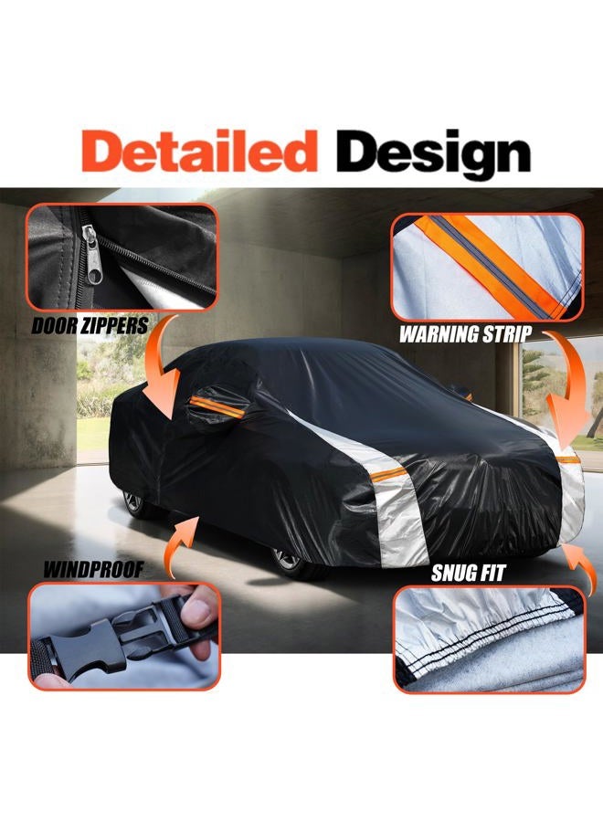 Cotryvox Toyota Camry Car Cover 100% Waterproof All Weather, Gift with Towel, 10 Layers Car Cover Custom Fit 1996-2025 Toyota Camry, Full Exterior Cover Rain Sun UV Protection with Door Zipper. - Image 3