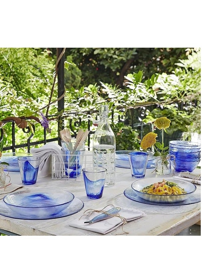 هوم زون هوم زون مجموعة من 2 قطع زجاجة زجاجية للزيت والماء والخل قابلة لاعادة الاستخدام ضمن مع غطاء متحرك، 1 لتر - Image 3