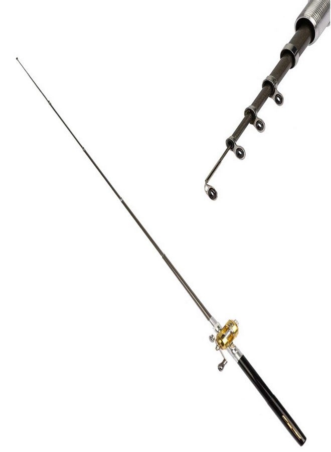 EMMRAGNO Portable Pocket Telescopic 38inch Mini Pen Shape Fishing Rod and Reel Combos, Pen Shape Folded Fishing Pole with Reel Wheel Gift, Suit for River, Lake, Reservoir, Ice Fishing and So On - Image 3