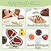 Smartwo Wooden Play Food Sets for Kids Kitchen Breakfast Food Toys for Toddlers 3 Year Old Pretend Food Play Cutting Bakery Accessories Montessori Educational Toys Gift for Boys Girls - Image 4