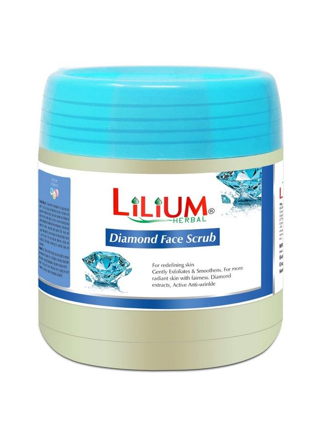 LILIUM Diamond Gently Exfoliates & Smoothness Active Anti Wrinkle Face Scrub 500Ml - Image 4