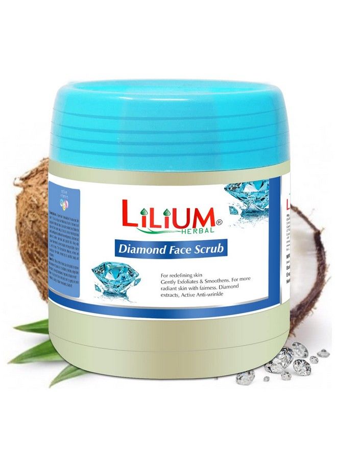 LILIUM Diamond Gently Exfoliates & Smoothness Active Anti Wrinkle Face Scrub 500Ml - Image 1