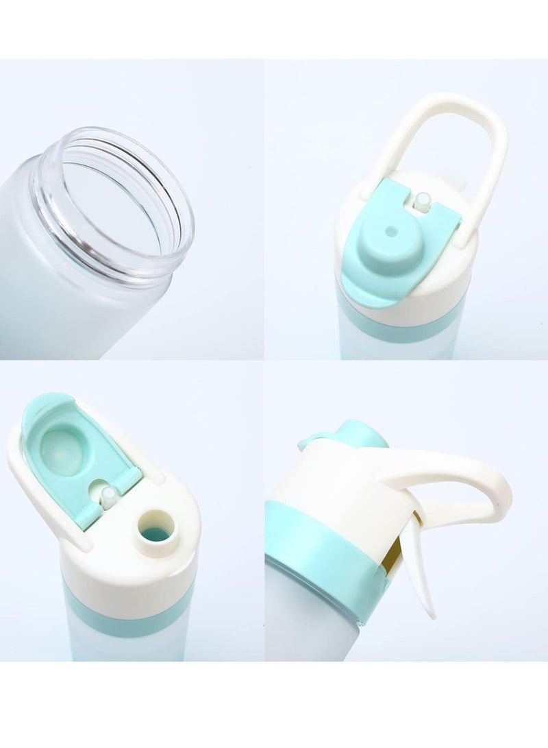 SYOSI Mist Spray Water Bottle, 650ml Sports Water Bottle Reusable Fitness Water Jug Multifunctional Spray Water Cup with Mist Hydration - Image 4