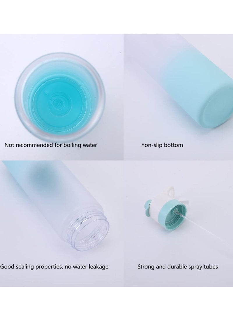 SYOSI Mist Spray Water Bottle, 650ml Sports Water Bottle Reusable Fitness Water Jug Multifunctional Spray Water Cup with Mist Hydration - Image 3