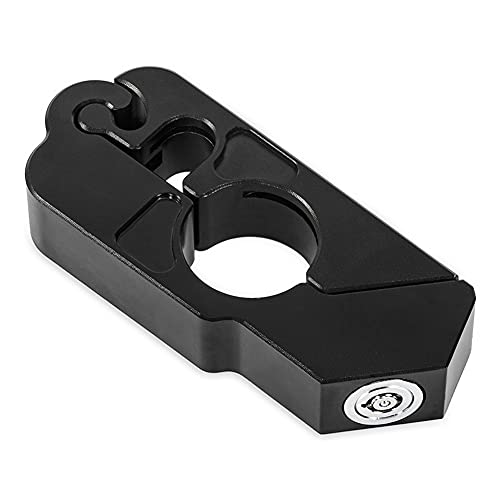 bravedog Motorcycle Lock Universal Motorcycle Handle Throttle Grip Security Lock (Black) - Image 5
