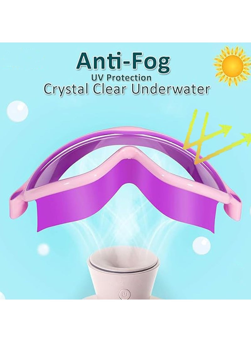 ATRJSZ Kids Swim Goggles 2 Pack Anti-Fog Anti-UV Wide View Swimming Goggles Pool Goggles for Kids 3-15 - Image 3