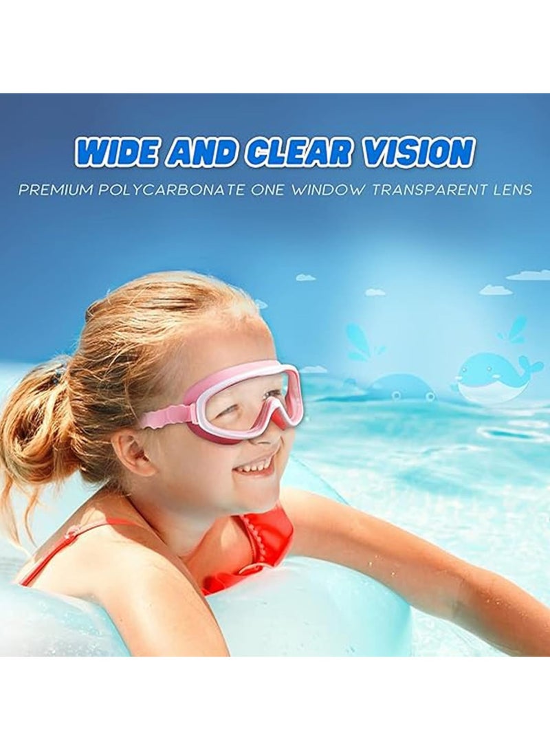 ATRJSZ Kids Swim Goggles 2 Pack Anti-Fog Anti-UV Wide View Swimming Goggles Pool Goggles for Kids 3-15 - Image 4