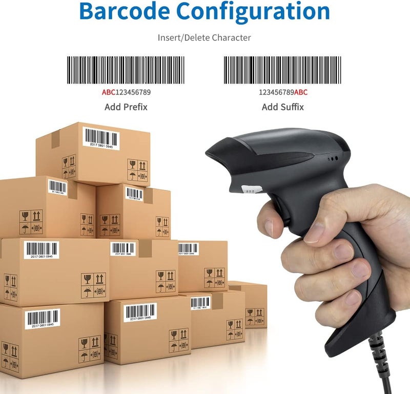 NETUM USB Laser Barcode Scanner, Handheld 1D Wired Bar Code Scanner Scanning UPC EAN Reader Gun Retails for Supermarket, Convenience Store, Warehouse - NT-M1 - Image 3