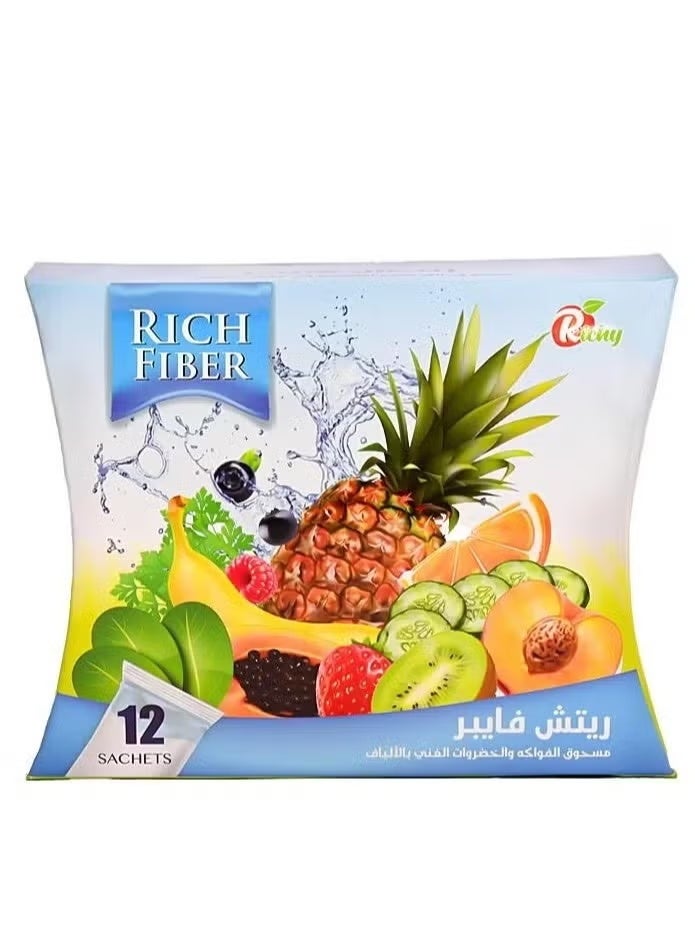 مسحوق الريتش فايبر 12 ظرف