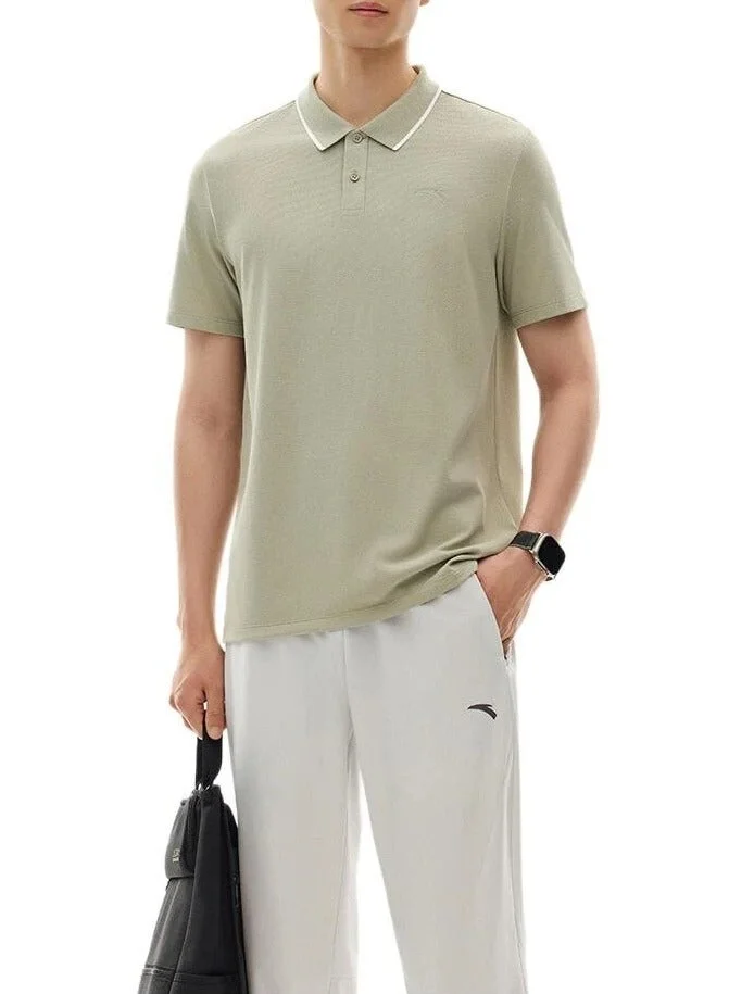ANTA Men's Regular Fit Workout Training Commute Short Sleeve Polo