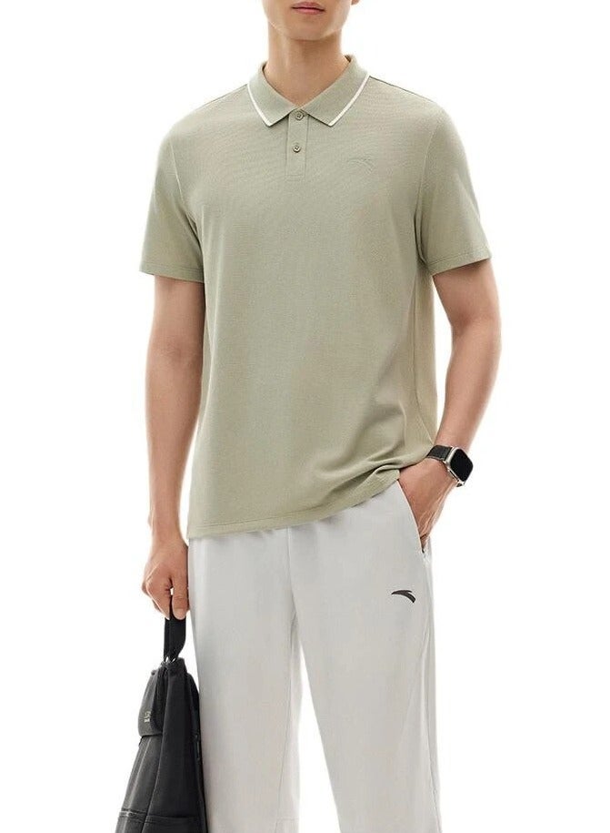 انتا تي شيرت بولو بأكمام قصيرة مناسب للتدريب والتمرين والتنقل - Image 1