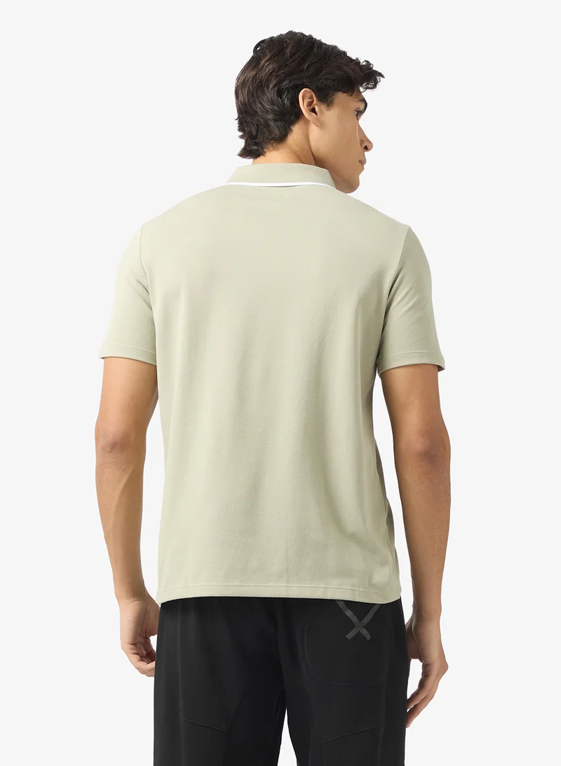 ANTA Regular Fit Workout Training Commute Short Sleeve Polo T Shirt Grey