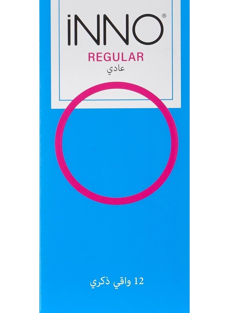 12 قطعة من الواقي الذكري العادي