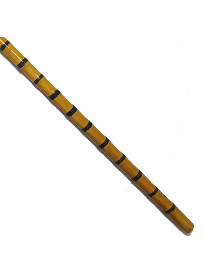 Aswan beech wood cane for men, Siler color buffalo leather - Image 4