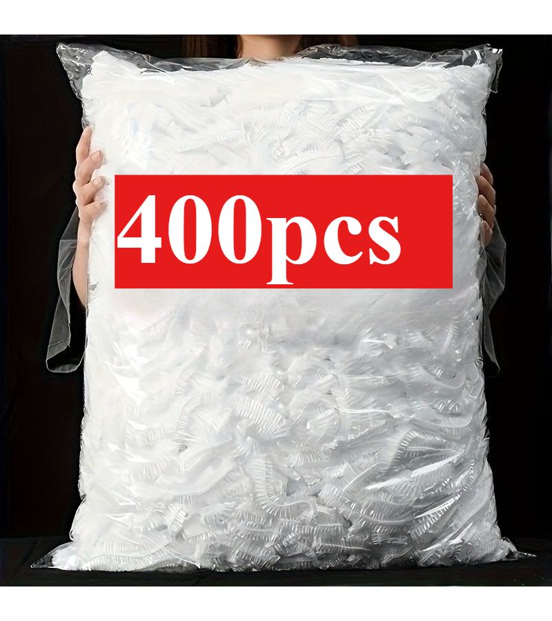 Vibrant Striped Elastic Food Covers 400 Pack Transparent Plate Protectors - Image 1