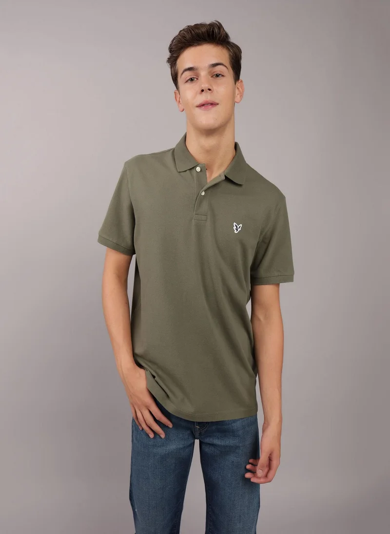 امريكان ايجل Logo Deatiled Short Sleeve  Polo Shirt