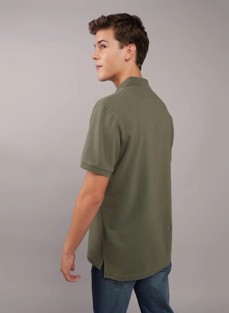 امريكان ايجل Logo Deatiled Short Sleeve  Polo Shirt