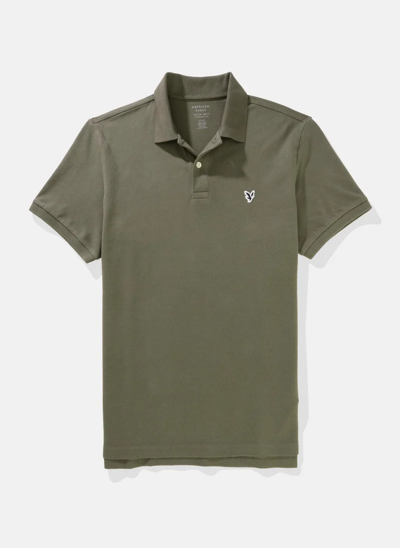 امريكان ايجل Logo Deatiled Short Sleeve  Polo Shirt