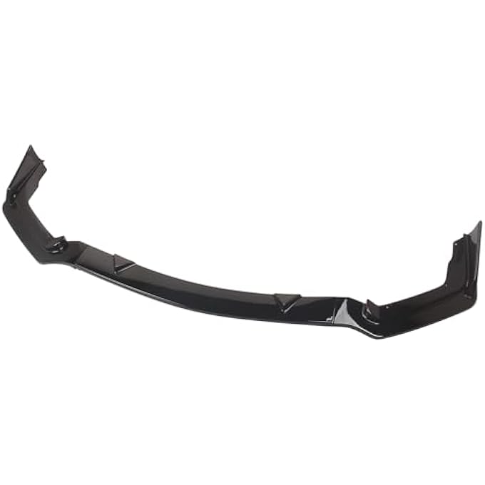 FINMOKAL Glossy Black 3-Piece Front Bumper Lip Spoiler Splitter Compatible with Infiniti Q50 Sport 2014-2017 - Image 1