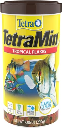 TetraMin Nutritionally Balanced Tropical Flake Food for Tropical Fish, 7.06 oz (pack of 1) - Image 1
