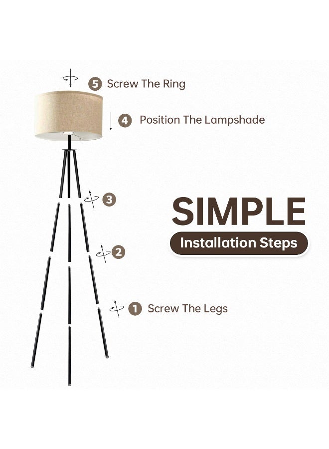 NEWLAN Modern Triangle Floor Lamp: Smart Remote Dimmable, 3 Color Temperatures, Multi-Scene Stable Lighting for for Living Room Office Bedroom . 16x34x160cm Beige - Image 5