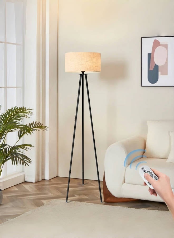 NEWLAN Modern Triangle Floor Lamp: Smart Remote Dimmable, 3 Color Temperatures, Multi-Scene Stable Lighting for for Living Room Office Bedroom . 16x34x160cm Beige - Image 1