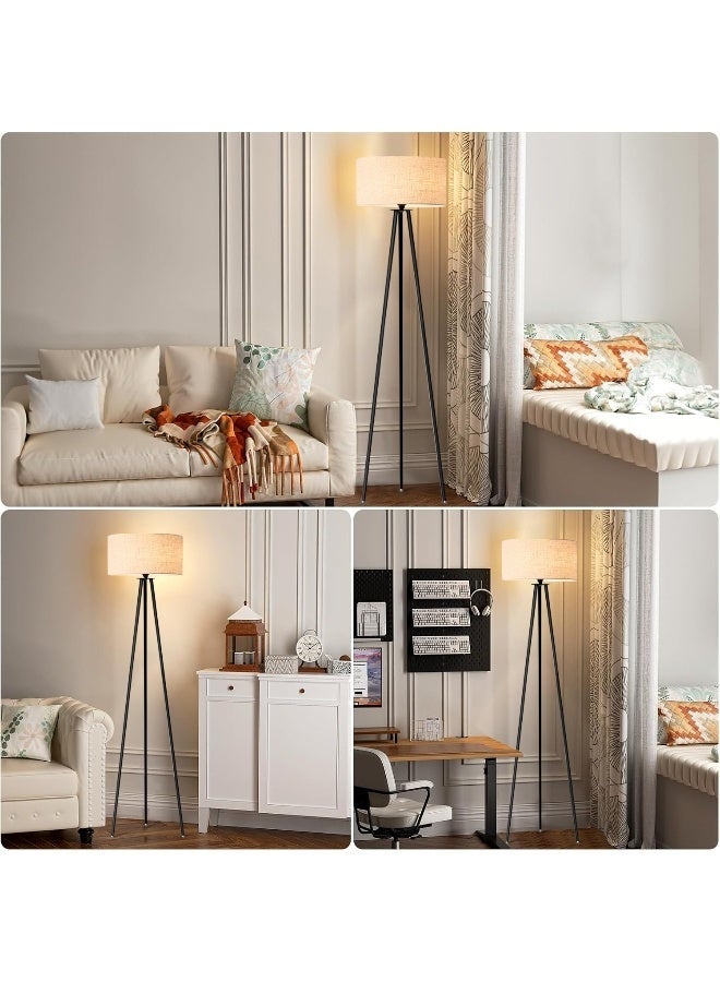 NEWLAN Modern Triangle Floor Lamp: Smart Remote Dimmable, 3 Color Temperatures, Multi-Scene Stable Lighting for for Living Room Office Bedroom . 16x34x160cm Beige - Image 4