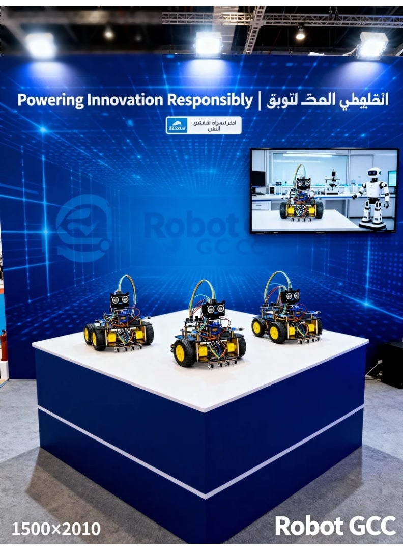 This advanced four-wheel Arduino Smart Robot Car Kit is designed for STEM education and robotics learning. It combines infrared line tracking, ultrasonic distance sensing, and servo-based scanning to simulate autonomous navigation. The UNO R3 controller supports C/C++ coding and Mind+ block programming, offering flexibility for both beginners and advanced learners. Students can experiment with sensor fusion, motion algorithms, and PID tuning, exploring how robots perceive, decide, and act. The modular design uses plug-and-play terminals with a durable acrylic chassis and metal standoffs. Clear illustrated manuals allow complete assembly in 30 minutes. Safe, eco-friendly, and compliant with CE/EN71/IEC62115 standards, this robot car supports school labs and DIY projects alike—perfect for learning automation, control, and coding principles in an interactive way.