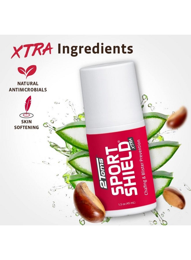 2Toms Sportshield Xtra Soothing Allday Anti Chafe Prevention Waterproof Protection From Thigh Chafing And Skin Irritation Combo Pack 1.5 Ounce Bottle & 6 Singleuse Towelettes - Image 2